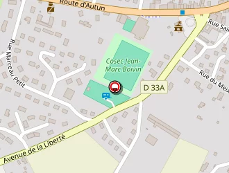 Carte de Courts De Tennis à Nolay