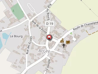 Carte de Médéric Véronique à Arçay