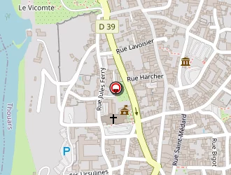 Carte de Pôle Emploi Thouars à Thouars