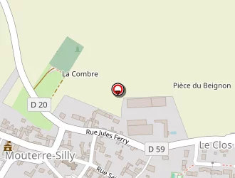 Carte de De Bellevue (earl) à Mouterre-silly