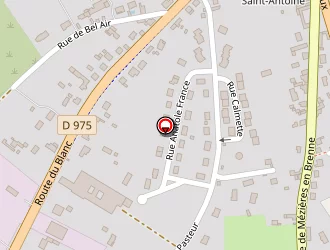 Carte de La Déniche à Châtillon-sur-indre