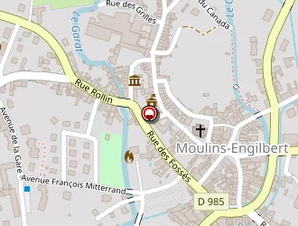 Carte de Langevin à Moulins-engilbert