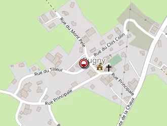 Carte de Humbert Laurent à Bugny