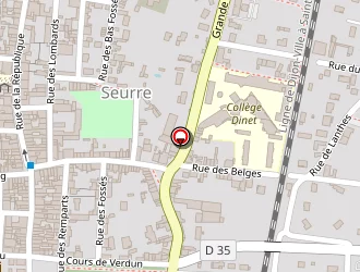 Carte de Centre De Jour à Seurre