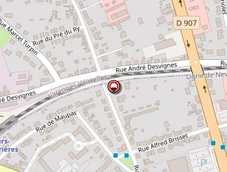 Carte de Hôtel Molière à Nevers