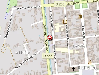 Carte de Hôtel Restaurant Le Puits Doré à Richelieu