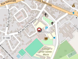 Carte de Complexe Sportif Polyvalent à Torfou