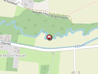 Carte de Gué Gaultier Givray à Esves-le-moutier