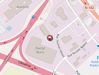 Carte de Dactyl Buro Office à Bourges