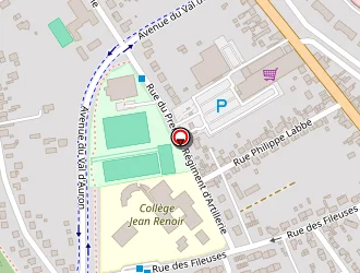 Carte de Collège Jean Renoir à Bourges