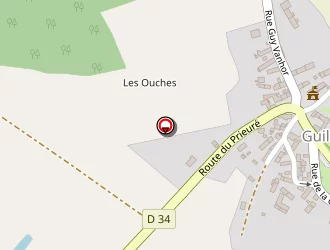 Carte de Le Prieuré à Guilly