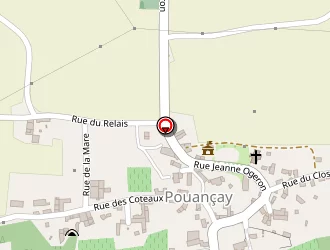 Carte de Tresor Belge à Pouançay