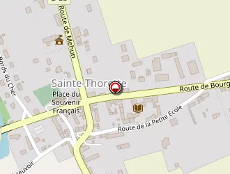 Carte de Aux Rives Du Cher à Sainte-thorette