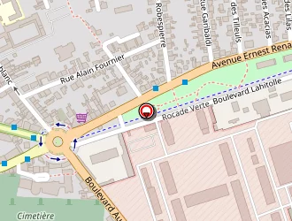 Carte de Cétim-certec à Bourges