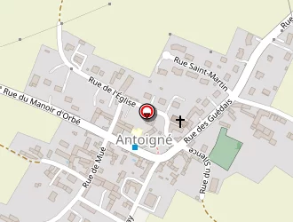 Carte de Mairie à Antoigné