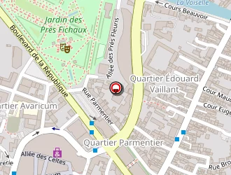 Carte de Pigier Création (ecole De Coiffure Et D'esthétique) à Bourges