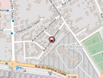 Carte de Centre Hospitalier Jacques Coeur à Bourges