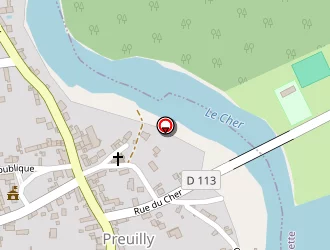 Carte de Camping Les Epicéas à Preuilly