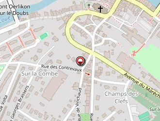 Carte de Terrain De Pétanque à Ornans