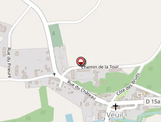 Carte de Commune De Veuil à Veuil