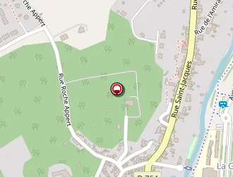 Carte de Les Bains Douches à Loches