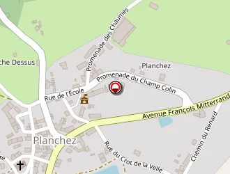 Carte de Camping à Planchez