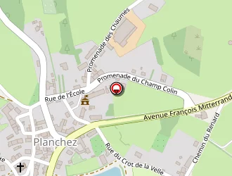 Carte de Boulangerie Pâtisserie à Planchez