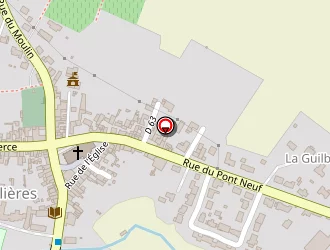 Carte de Lacheteau à Tillières