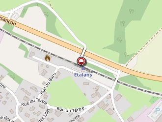 Carte de Centre Accueil Soins à Étalans