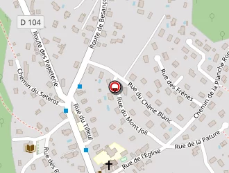 Carte de La Caborde à Boussières