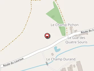 Carte de Champ Durand à Louroux (le)