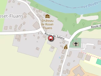 Carte de Ecole Communale à Roset-fluans