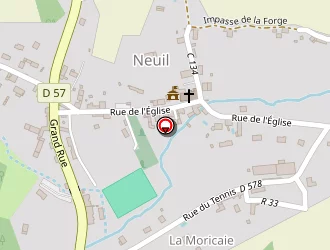 Carte de Aubecq à Neuil