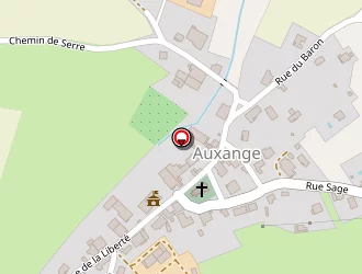 Carte de Roch Philippe à Auxange