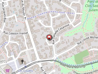 Carte de Nue Elisabeth à Bouguenais