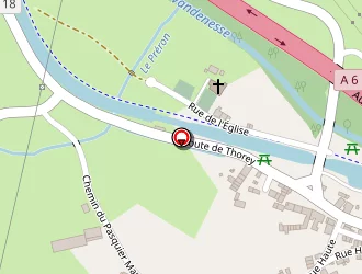 Carte de Le Pré Vert à Crugey