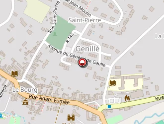 Carte de La Fringale à Genillé