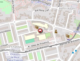 Carte de Centre Des Finances Publiques à Rezé