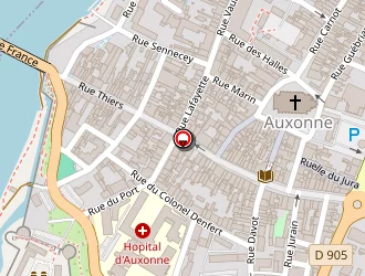 Carte de Colas Philippe à Auxonne