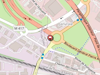 Carte de Renou à Saint-herblain