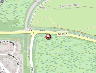 Carte de Esvia à Indre