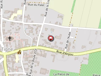 Carte de Au Cordon Bleu à Tigné