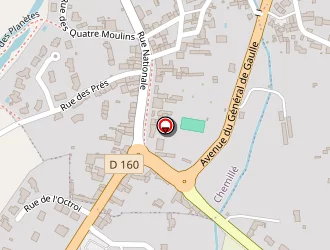 Carte de Odonte à Chemille-melay