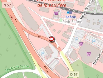 Carte de Garage Du Lac à Saône