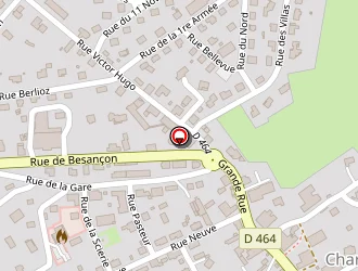 Carte de Station Service Esso à Charquemont