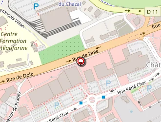 Carte de Centr Estimmo à Besançon