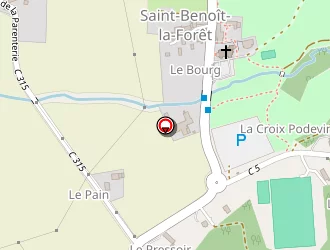 Carte de Ecole Publique à Saint-benoît-la-forêt