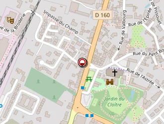 Carte de Au Jardin Fleuri à Chemillé