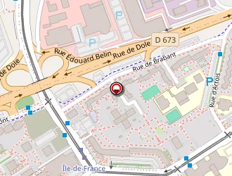 Carte de Adrea Mutuelle à Besançon