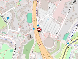 Carte de Francas à Besançon